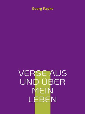 cover image of Verse aus und über mein Leben